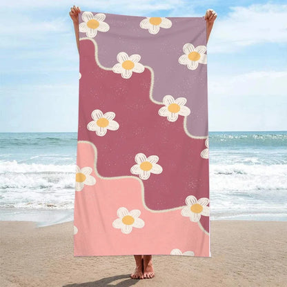Pink I Love You Beach Towels Sport Fast Drying Quick
